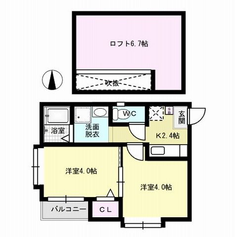 GOLDWING西新南 間取り