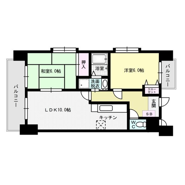 マジェスティ平尾   間取り