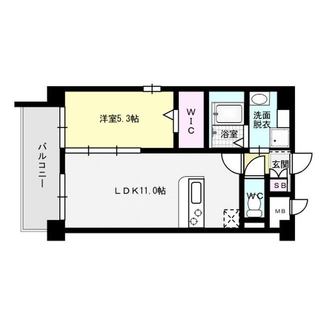 インバレッジ大野城 505号室 間取り