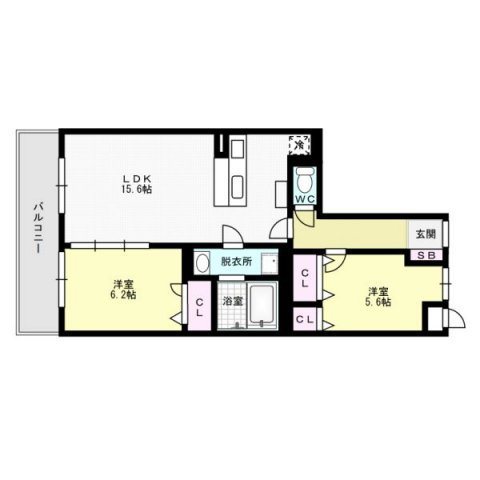 ステラ田隈～ペット飼育可～ 間取り