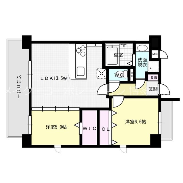 レフィナード博多 間取り