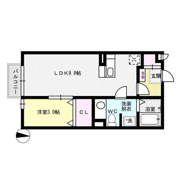 S・K HOUSEⅡ 201号室 間取り