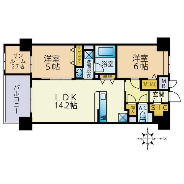 テラパカータ姪浜  間取り