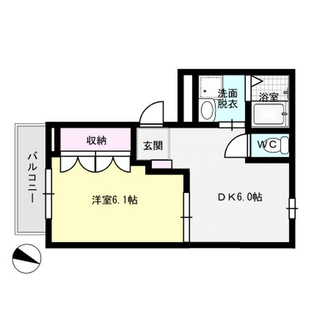 Sakura 201号室 間取り