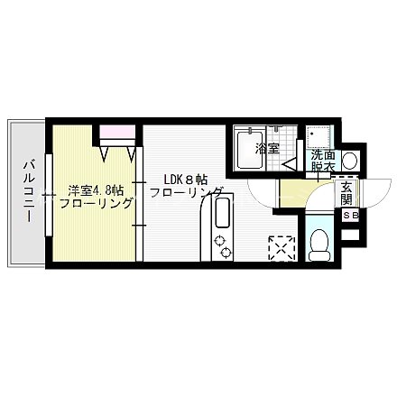 フィオーレ天神南 間取り