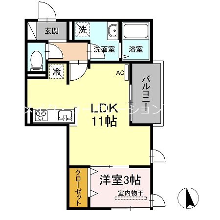 コンフォール西新 間取り