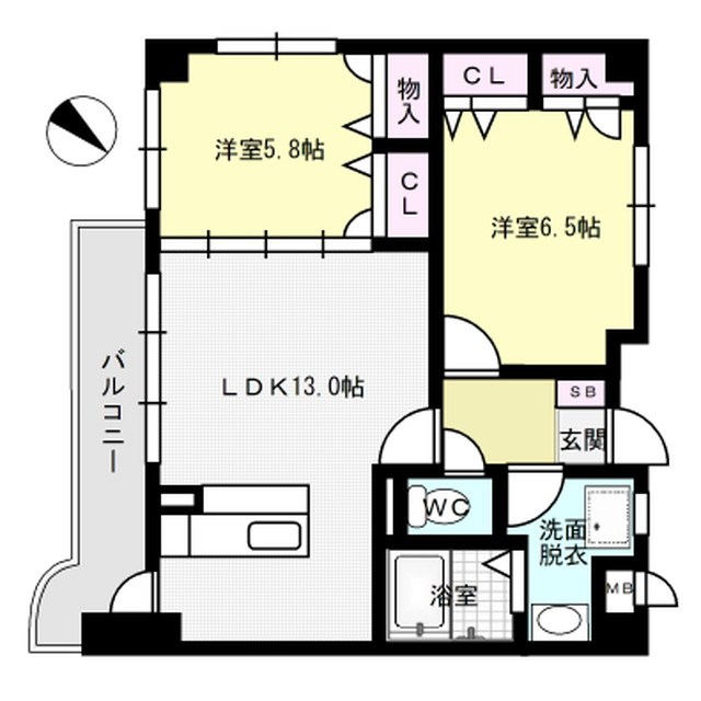 アムール古水 301号室 間取り