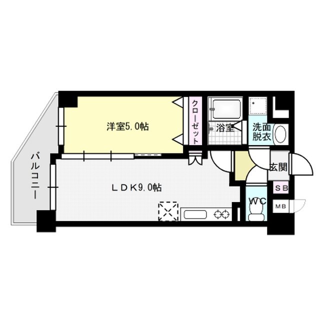 Amix・K 401号室 間取り