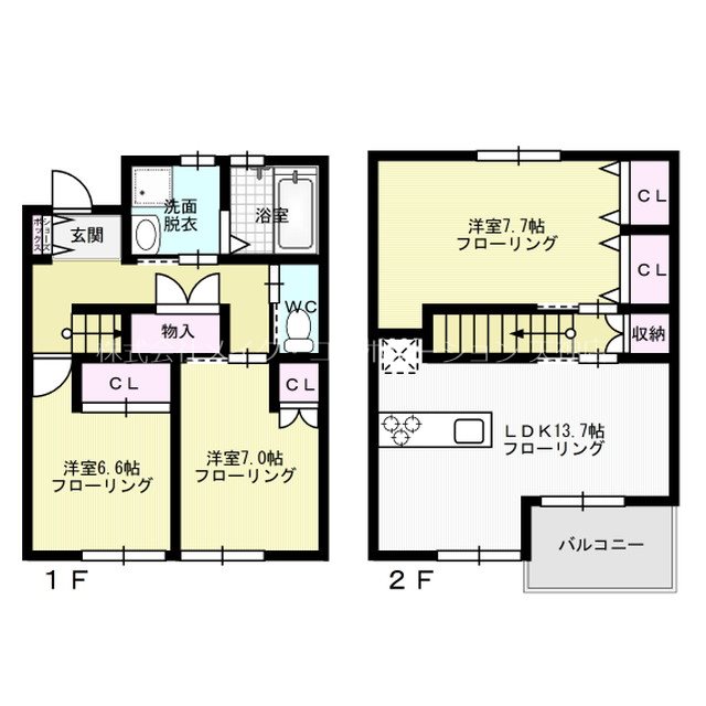 Porte Bonheur 102号室 間取り
