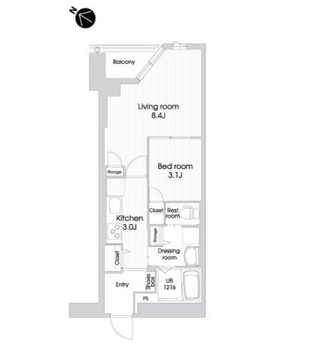 ラクレイス西新レジデンシャルタワー 間取り