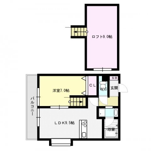 ウィンザー荒江Ⅰ 間取り