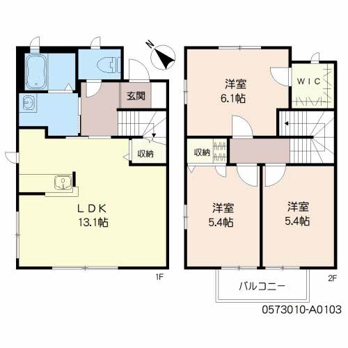 クローバーハイツ 間取り図