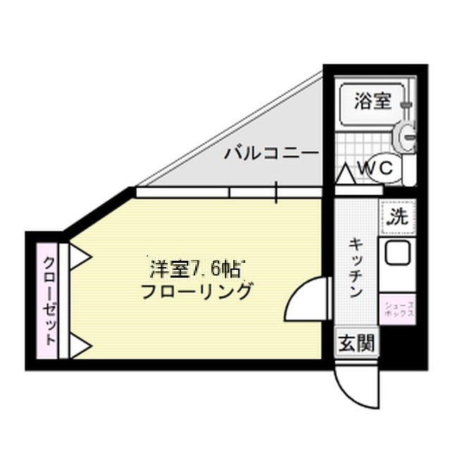 パークコート春日Ⅱ 207号室 間取り