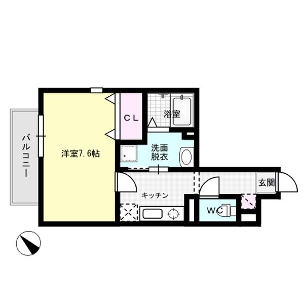 SKN 202号室 間取り