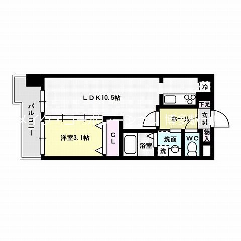 レジディア博多東 間取り