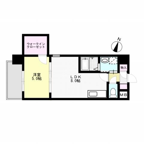 ベルパークⅡ 905号室 間取り