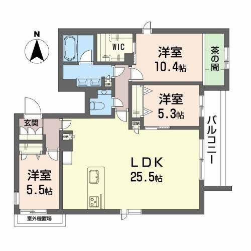 メゾンゴールド高取 間取り図