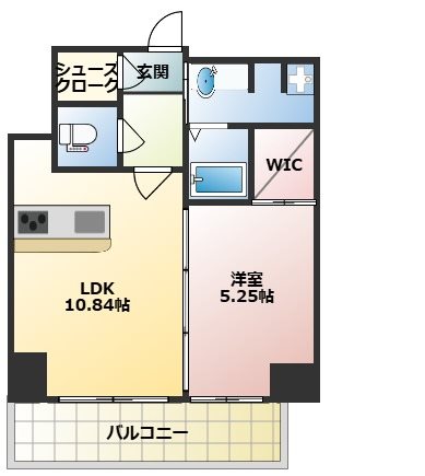 CREST西新 間取り