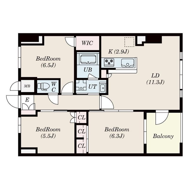 S-RESIDENCE伊都Attirant 間取り