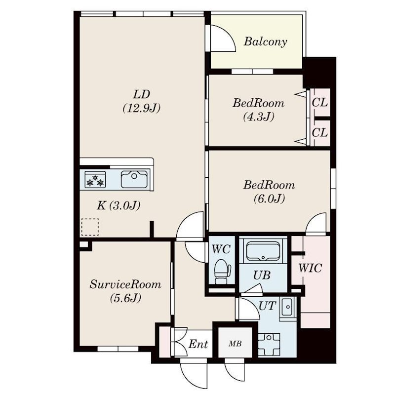 S-RESIDENCE伊都Attirant 間取り
