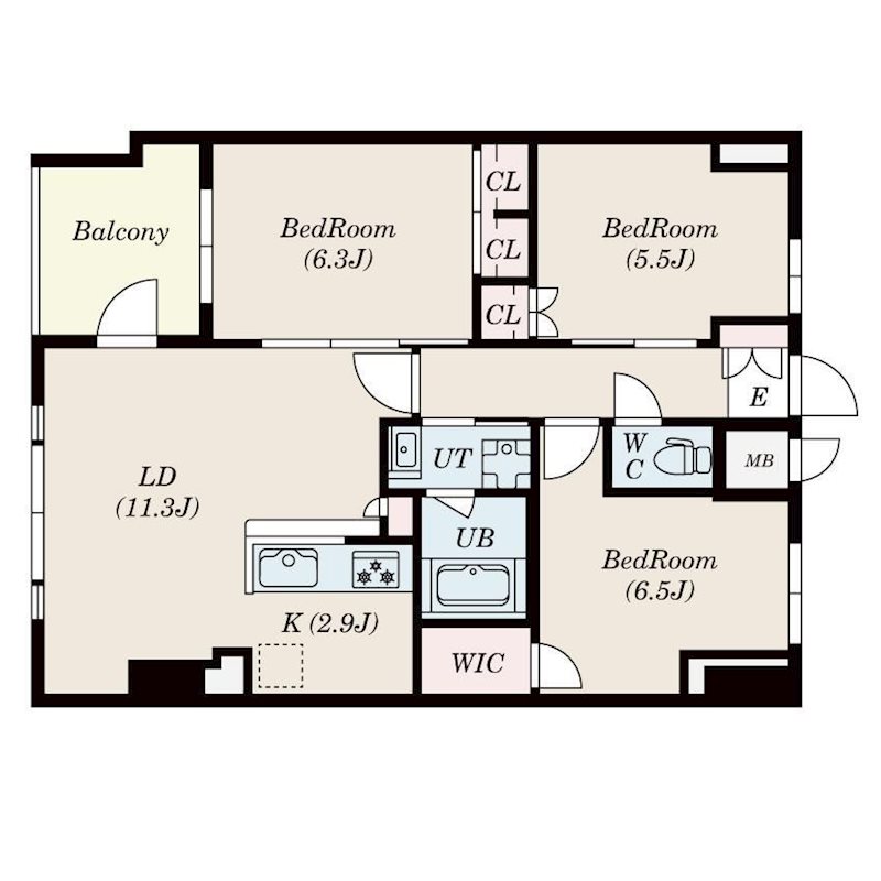 S-RESIDENCE伊都Attirant 間取り
