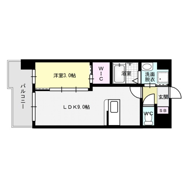 LIFEFIELD二日市駅前 503号室 間取り