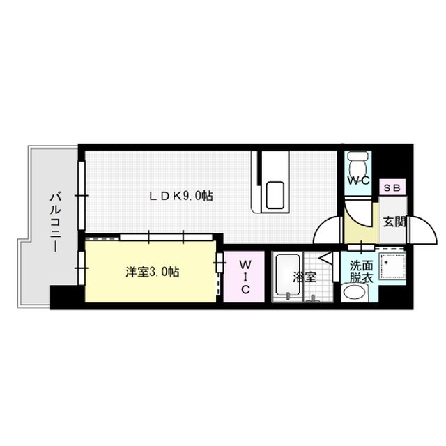 LIFEFIELD二日市駅前 602号室 間取り
