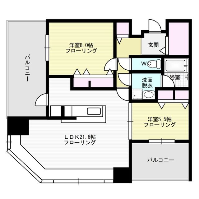 ＫＤＸレジデンス大濠ハーバービュータワー  間取り