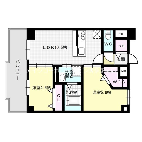 ピスケス東比恵 間取り