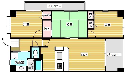 エルガーラ入江  間取り