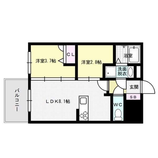 MODERN PALAZZO平尾path 間取り