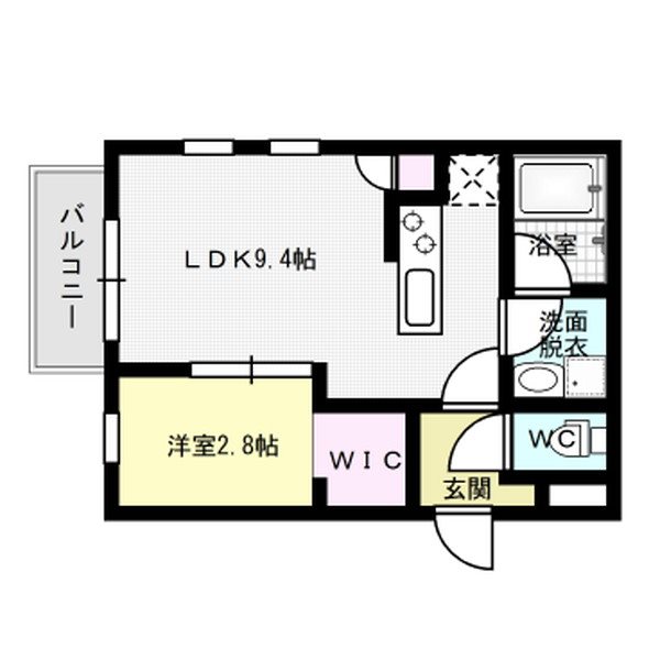 La Pace 博多南 201号室 間取り