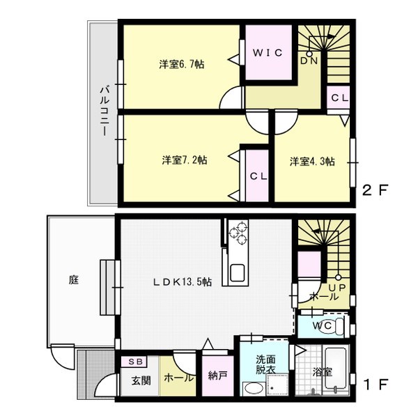 ハイムA 3号室 間取り