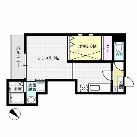 Grandtic 室見南 間取り