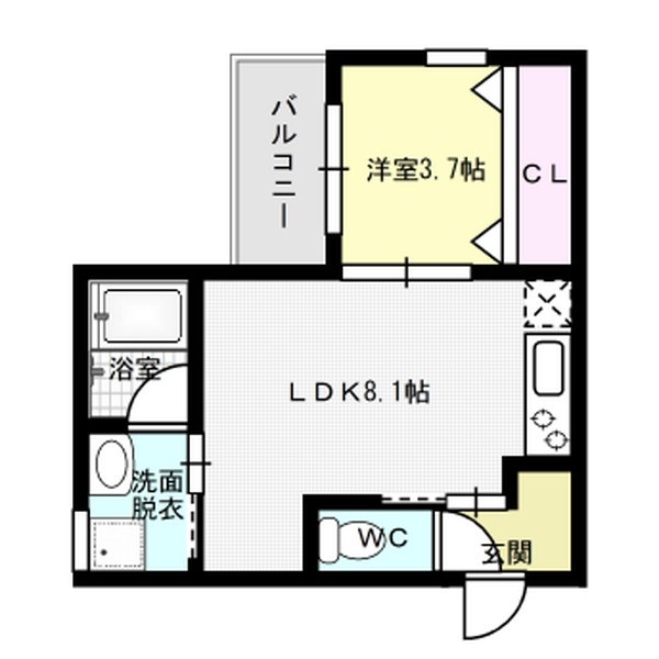 間取り La Pace 博多南 間取り図