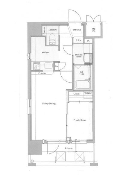 ネストピア西新～ネット無料～ 間取り