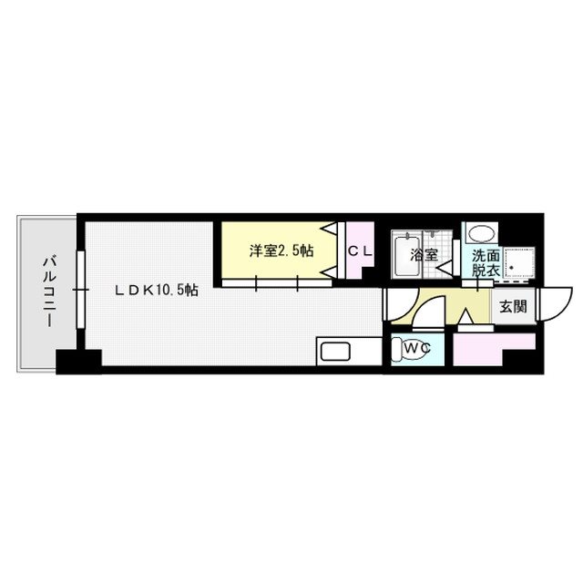 LIFEFIELD銀天町 803号室 間取り