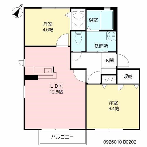 メゾン・ド・ショコラB棟 間取り