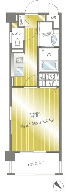 メルクリオ西新 間取り