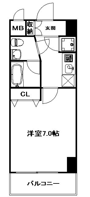 ピュアドームエクサイト博多アネックス  間取り