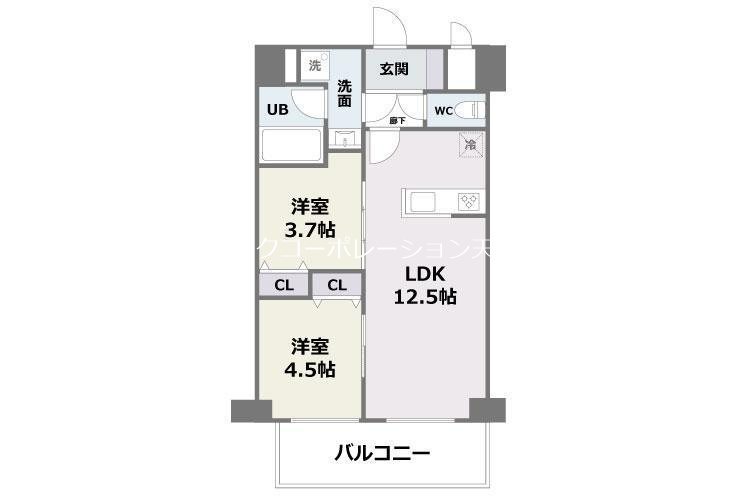エフパルク高宮Ⅱ 間取り