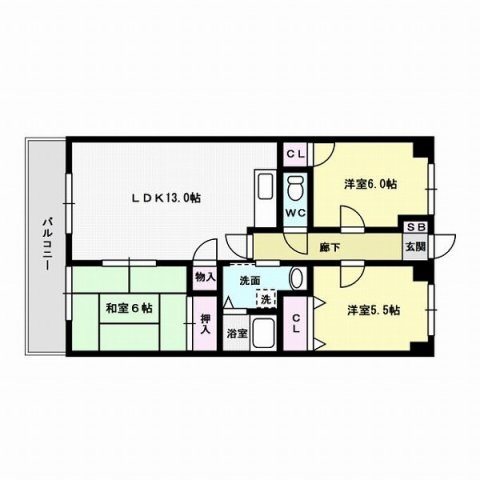 プレステージ城南 間取り