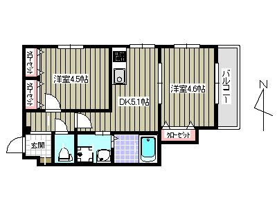 クレイドル藤崎 間取り