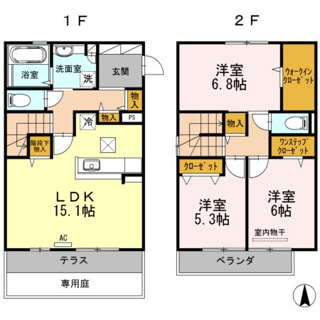 D-room小笹 102号室 間取り
