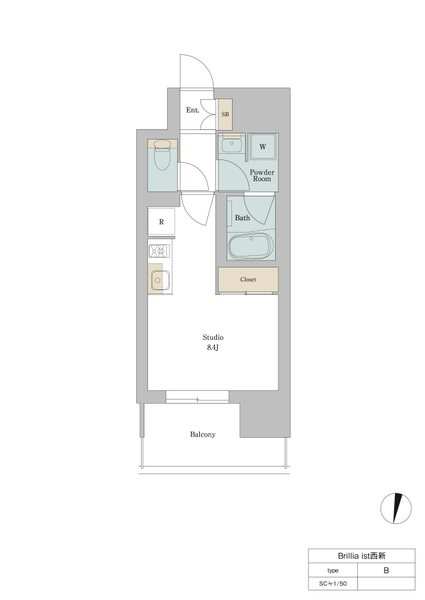 Brillia ist西新 間取り
