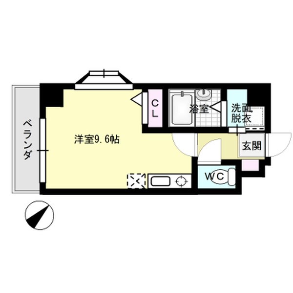 エース参番館 201号室 間取り