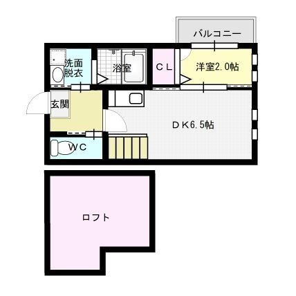 ビータス賀茂弐番館～ネット無料～ 間取り