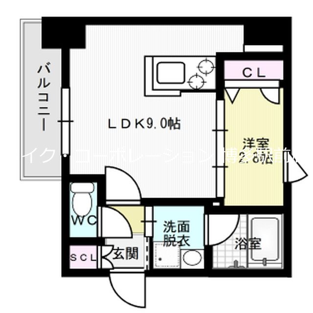 ラクラス博多 間取り図
