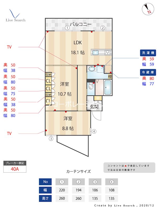 ラクレイス西新レジデンシャルタワー 間取り
