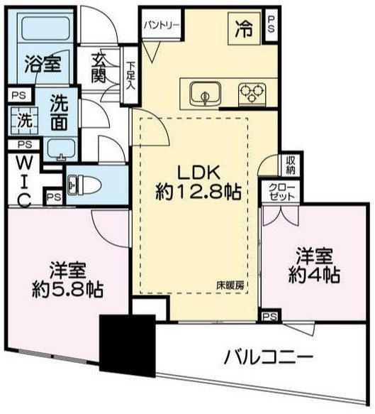 レーベン福岡天神ONETOWER 間取り